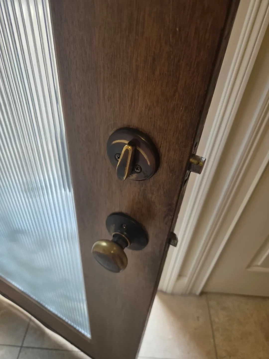 residential door locks prepared for rekeying after a move, real company service photo 3