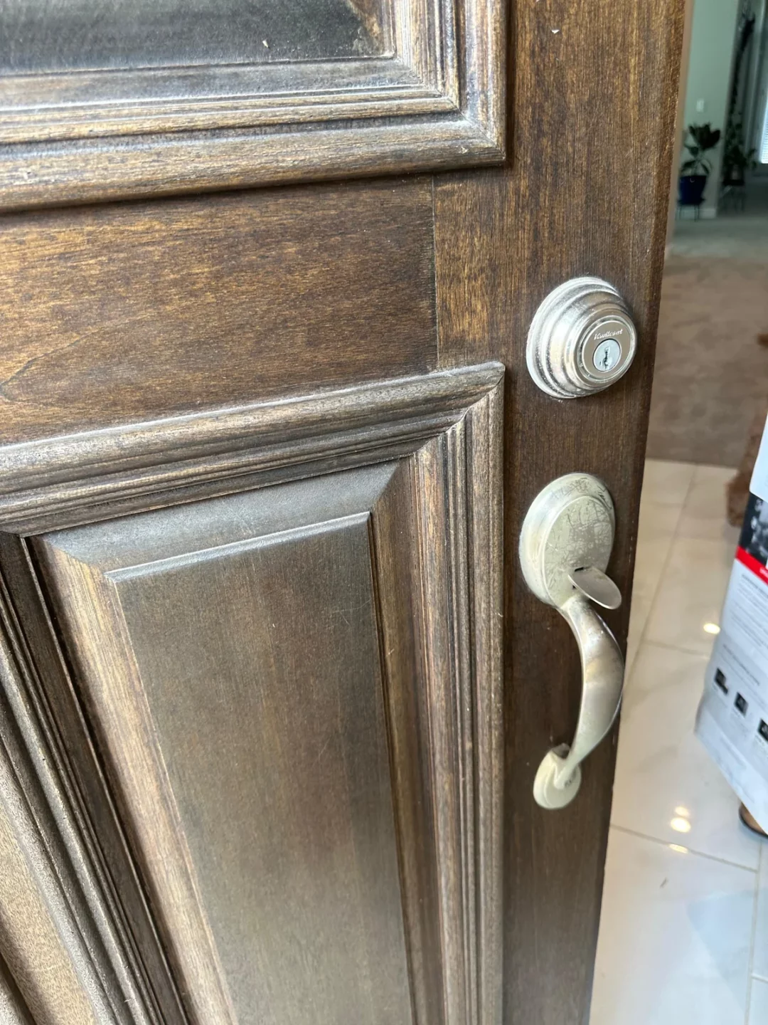 residential door locks prepared for rekeying after a move, real company service photo 1
