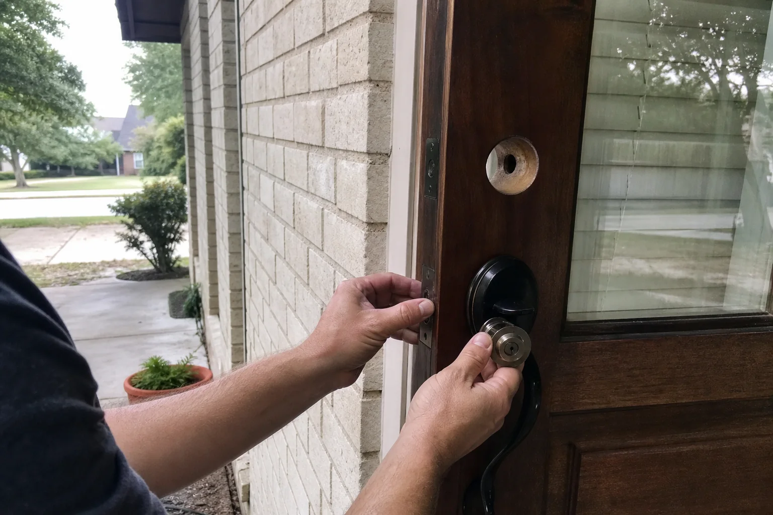 Locksmith Services service scene in Houston, TX